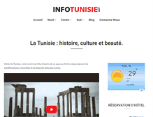 Tablet Screenshot of infotunisie.com